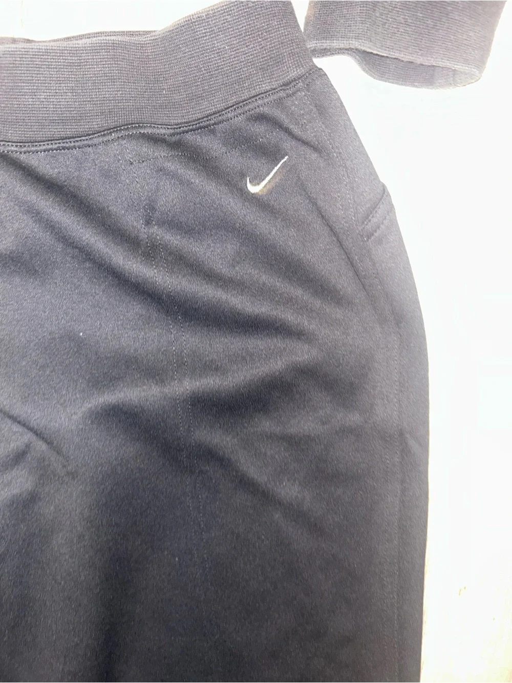 Nike Women’s XS Tracksuit Set Black Thermal Chevron Zip Jacket Straight Pants